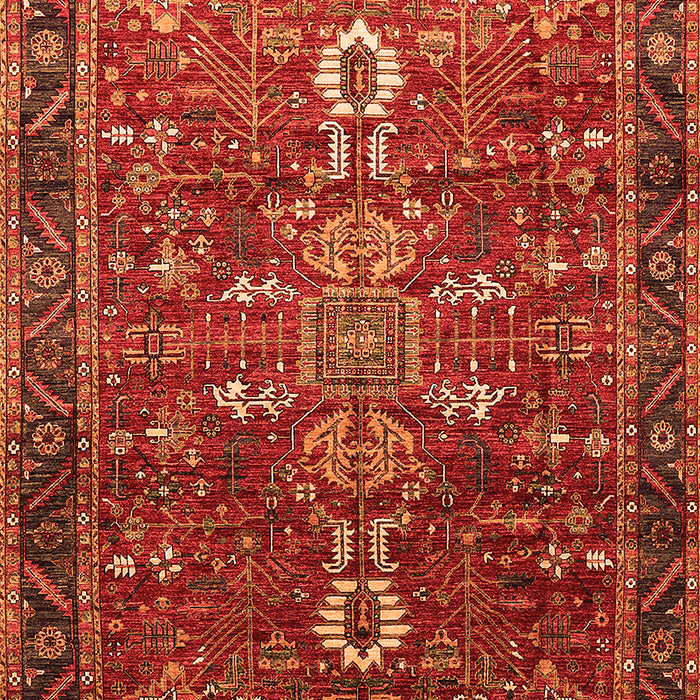 Oriental Orange Industrial Rug, urb2847org