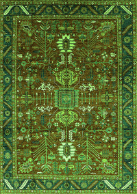 Oriental Green Industrial Rug, urb2847grn