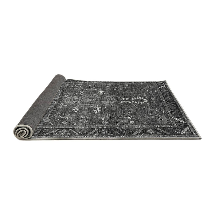 Sideview of Oriental Gray Industrial Rug, urb2847gry