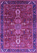 Machine Washable Oriental Purple Industrial Area Rugs, wshurb2847pur