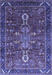 Oriental Blue Industrial Rug, urb2847blu