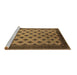 Sideview of Machine Washable Oriental Brown Industrial Rug, wshurb2848brn