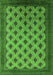 Machine Washable Oriental Green Industrial Area Rugs, wshurb2848grn