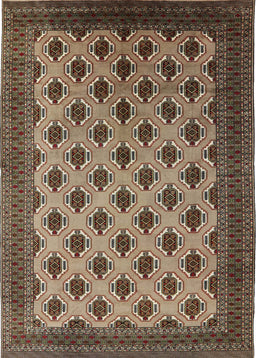 Mid-Century Modern Bakers Brown Oriental Rug, urb2848