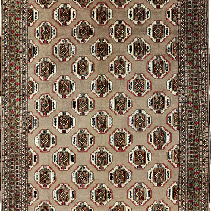Mid-Century Modern Bakers Brown Oriental Rug, urb2848