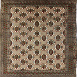 Square Machine Washable Industrial Modern Bakers Brown Rug, wshurb2848