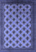 Machine Washable Oriental Blue Industrial Rug, wshurb2848blu