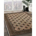 Mid-Century Modern Bakers Brown Oriental Rug in Family Room, urb2848