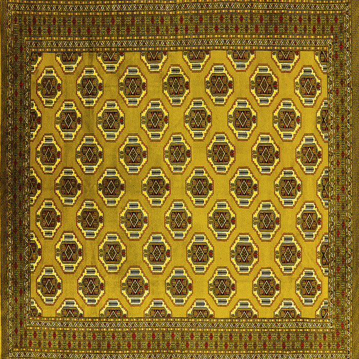 Square Oriental Yellow Industrial Rug, urb2848yw