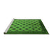 Sideview of Machine Washable Oriental Green Industrial Area Rugs, wshurb2848grn