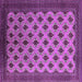 Square Oriental Purple Industrial Rug, urb2848pur