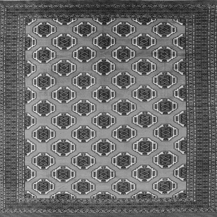 Square Machine Washable Oriental Gray Industrial Rug, wshurb2848gry
