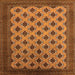 Square Oriental Orange Industrial Rug, urb2848org