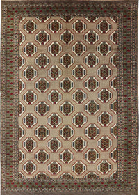 Machine Washable Industrial Modern Bakers Brown Rug, wshurb2848