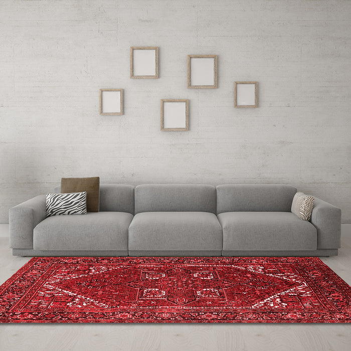 Traditional Red Washable Rugs