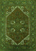 Machine Washable Persian Green Traditional Area Rugs, wshurb2849grn