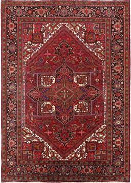 Machine Washable Industrial Modern Cranberry Red Rug, wshurb2849