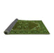Sideview of Persian Green Traditional Rug, urb2849grn