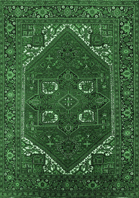 Persian Emerald Green Traditional Rug, urb2849emgrn