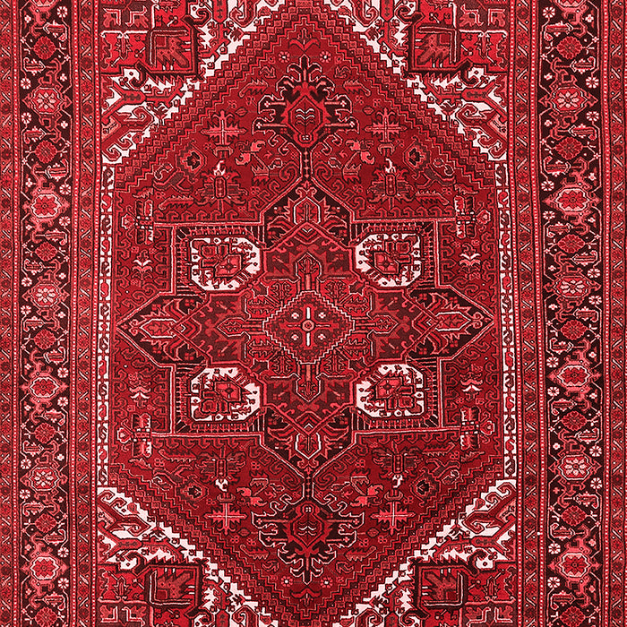Machine Washable Persian Red Traditional Rug, wshurb2849red