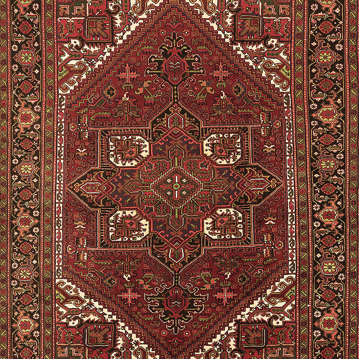 Machine Washable Persian Brown Traditional Rug, wshurb2849brn