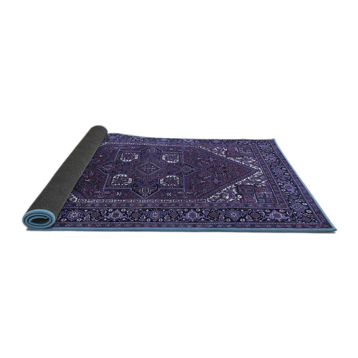 Sideview of Persian Blue Traditional Rug, urb2849blu