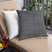 Front View of Mid-Century Modern Urban Square Charcoal Black Throw Pillow, 18 inch by 18 inch, pwurb284