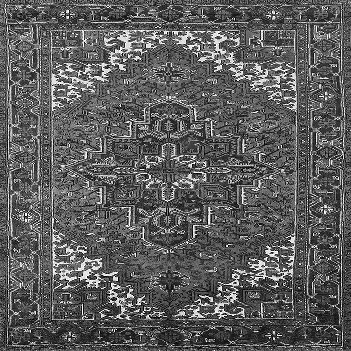 Square Persian Gray Traditional Rug, urb2850gry