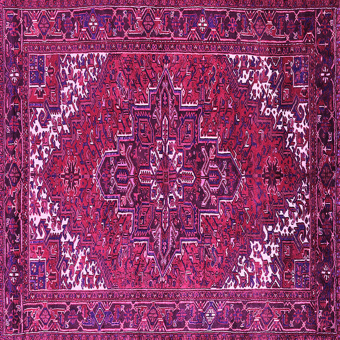 Square Machine Washable Persian Pink Traditional Rug, wshurb2850pnk