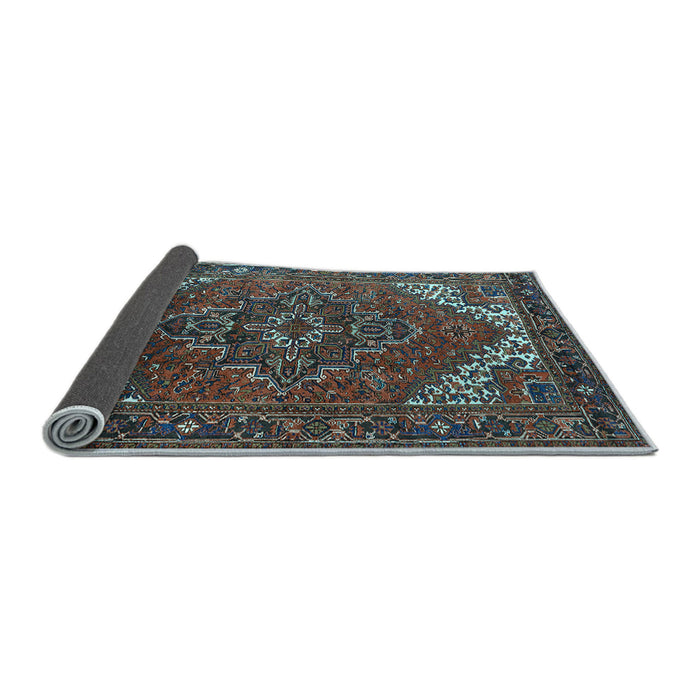 Sideview of Persian Light Blue Traditional Rug, urb2850lblu