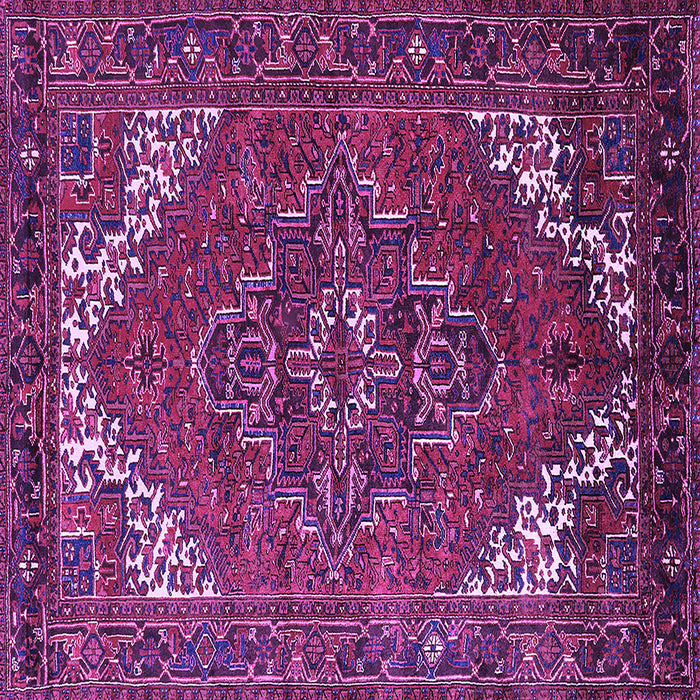 Square Persian Purple Traditional Rug, urb2850pur