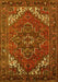 Machine Washable Persian Yellow Traditional Rug, wshurb2850yw