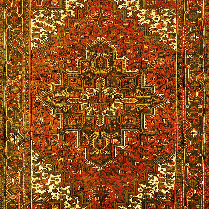 Machine Washable Persian Yellow Traditional Rug, wshurb2850yw
