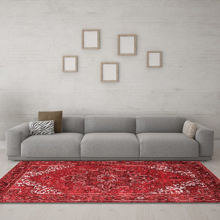 Traditional Red Washable Rugs