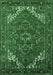 Machine Washable Persian Emerald Green Traditional Area Rugs, wshurb2850emgrn