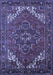 Machine Washable Persian Blue Traditional Rug, wshurb2850blu