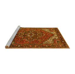 Sideview of Machine Washable Persian Yellow Traditional Rug, wshurb2850yw