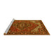 Sideview of Machine Washable Persian Yellow Traditional Rug, wshurb2850yw