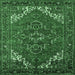 Square Persian Emerald Green Traditional Rug, urb2850emgrn