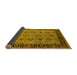 Sideview of Oriental Yellow Traditional Rug, urb2851yw