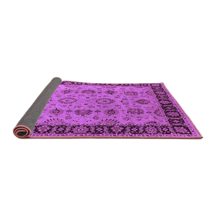 Sideview of Oriental Purple Traditional Rug, urb2851pur