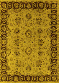 Oriental Yellow Traditional Rug, urb2851yw