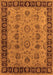 Machine Washable Oriental Orange Traditional Area Rugs, wshurb2851org