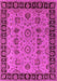 Machine Washable Oriental Pink Traditional Rug, wshurb2851pnk