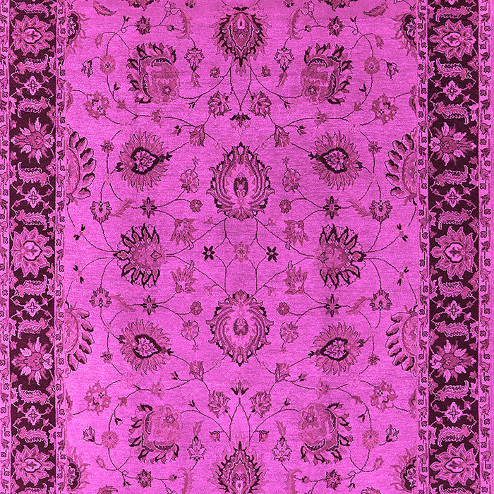 Machine Washable Oriental Pink Traditional Rug, wshurb2851pnk