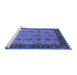 Sideview of Machine Washable Oriental Blue Traditional Rug, wshurb2851blu