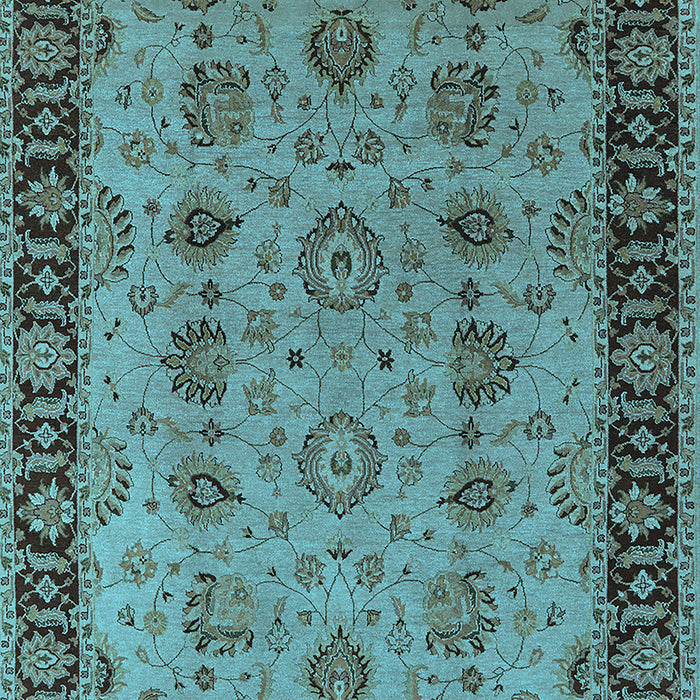 Oriental Light Blue Traditional Rug, urb2851lblu