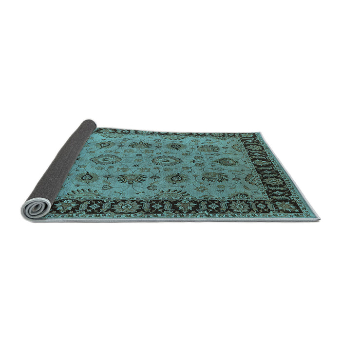 Sideview of Oriental Light Blue Traditional Rug, urb2851lblu