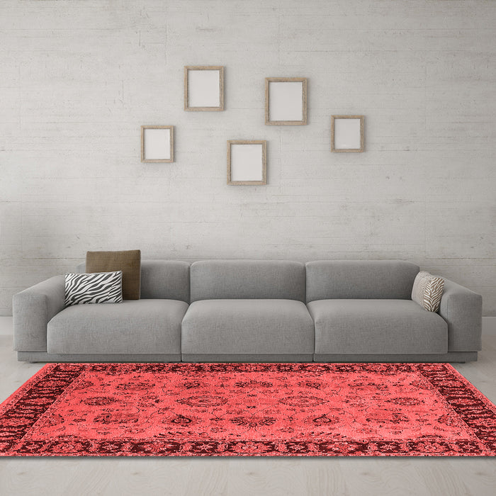 Traditional Red Washable Rugs