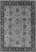 Machine Washable Oriental Gray Traditional Rug, wshurb2851gry